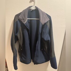 Columbia Men's Blue and Gray Interchange Fleece